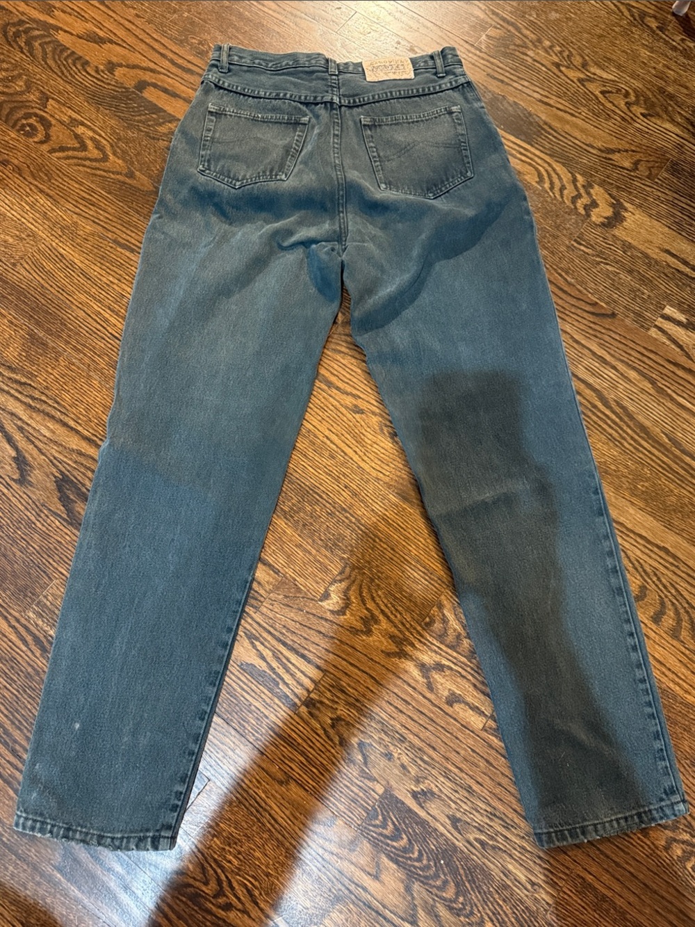 Vintage Carolina Blues High Rise Black Straight Leg Jeans Size 12